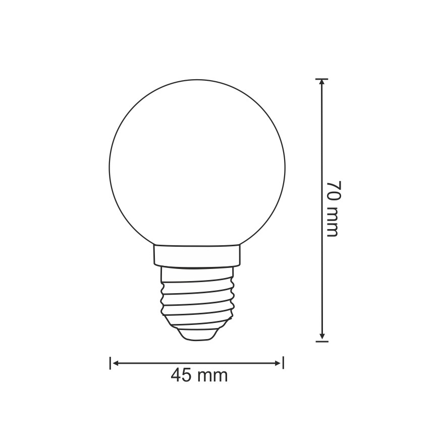 SET 2x bombilla LED PARTY E27/0,5W/36V azul