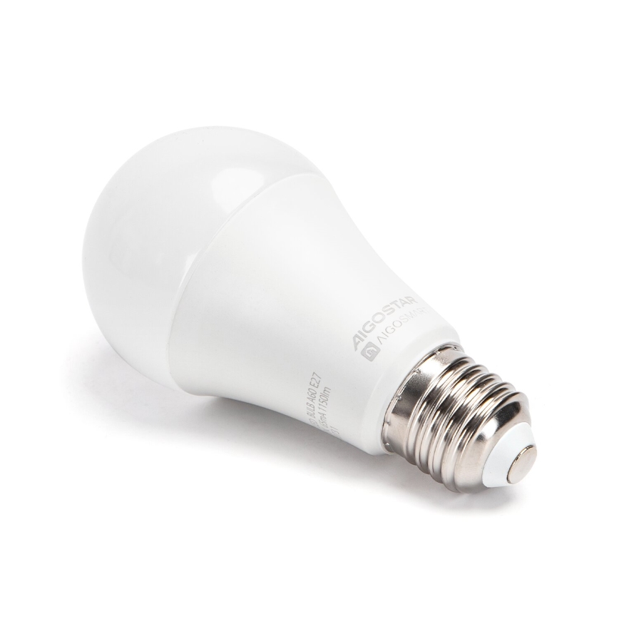 SET 2x Bombilla LED RGBW regulable MESH Inteligente A60 E27/12W/230V 2700-6500K + control remoto - Aigostar