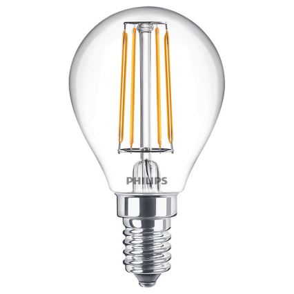 SET 2x Bombilla LED VINTAGE Philips E14/4,3W/230V 2700K