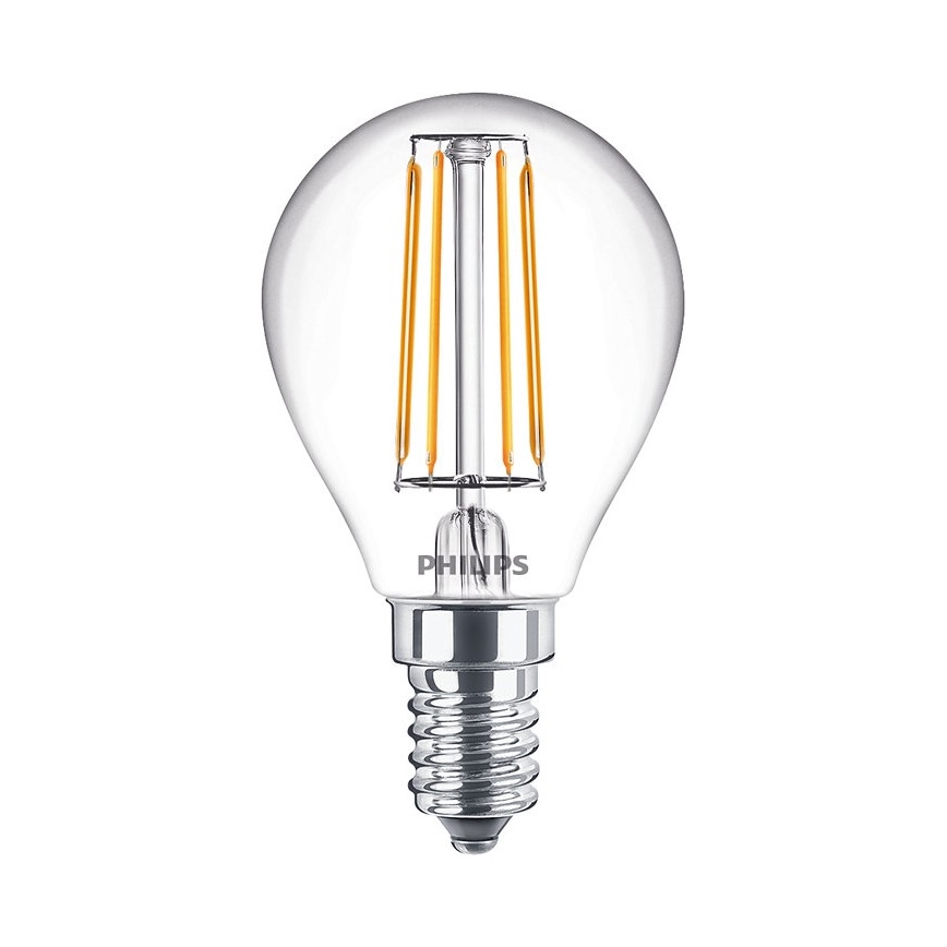 SET 2x Bombilla LED VINTAGE Philips E14/4,3W/230V 2700K