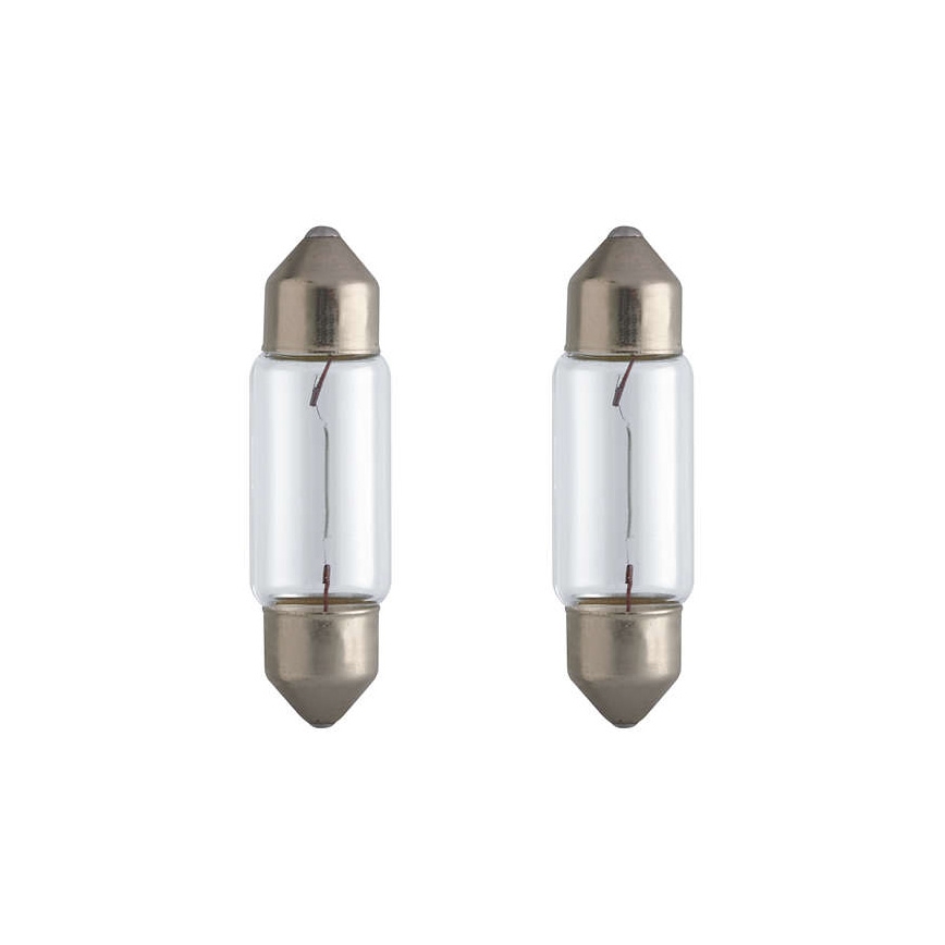 SET 2x Bombilla para coche Philips VISION 12844B2 C5W SW8,5/5W/12V