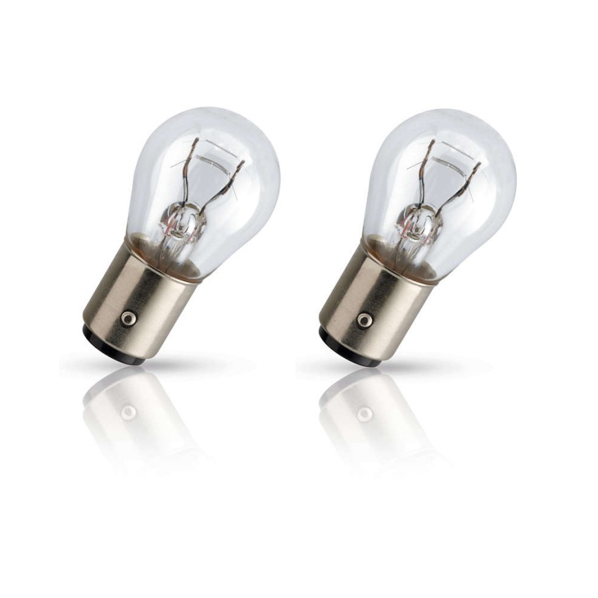 SET 2x Bombilla para el coche Philips VISION 12499CP BAY15d/5W/12V