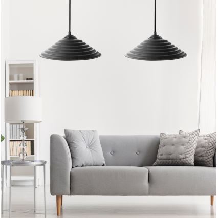 SET 2x Lámpara colgante UFO 1xE27/60W/230V