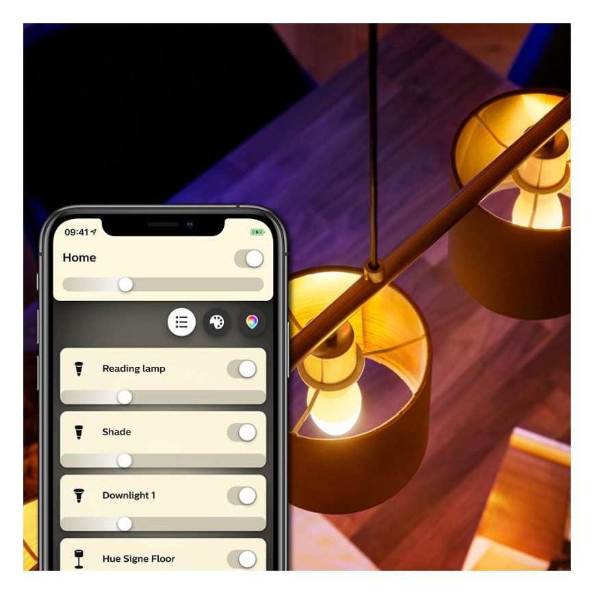 SET 2x LED Bombilla regulable Philips Hue WHITE E14/5,5W/230V 2700K