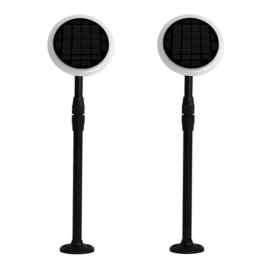 SET 2x LED Lámpara solar ajustable GARDEN LED/3W/5V 42-80 cm 4000K IP65