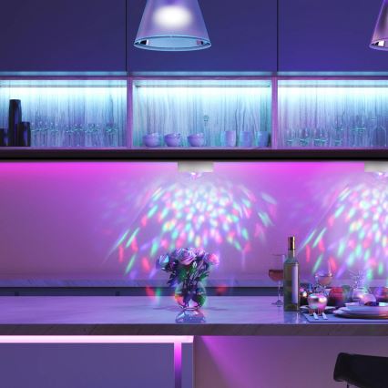 SET 2x LED RGB Regulable lámpara decorativa FESTA 3xAAA/4,5V + control remoto
