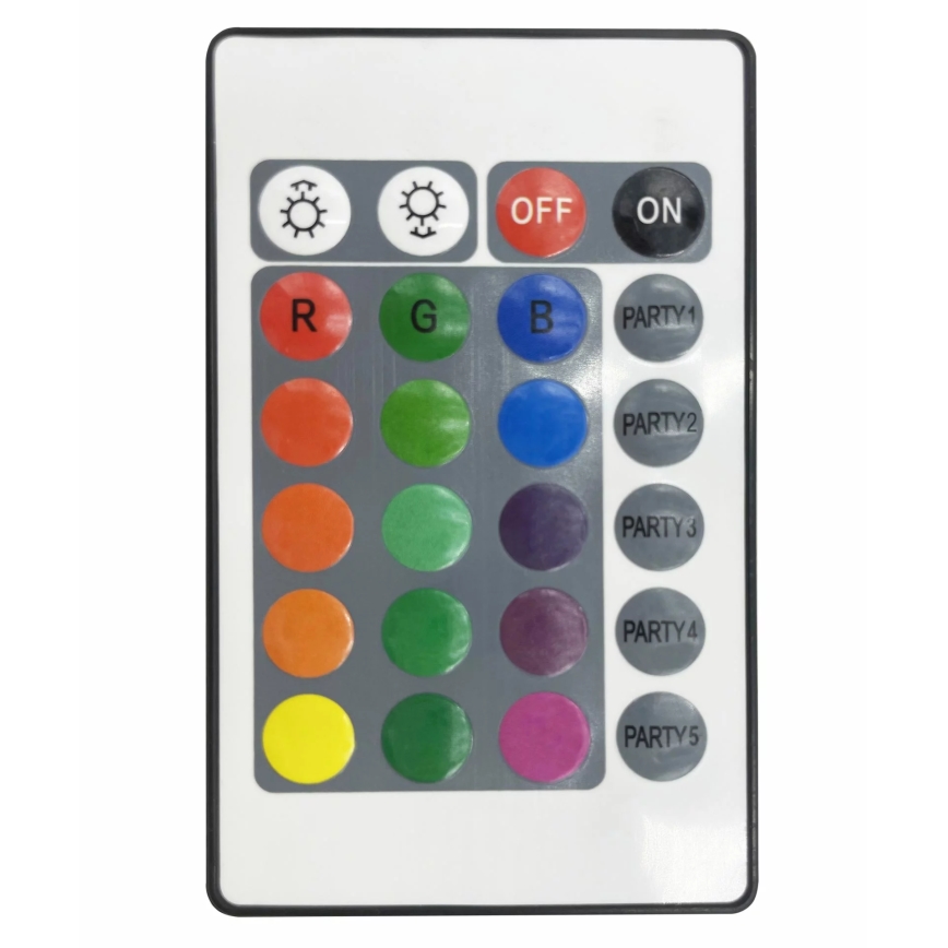 SET 2x LED RGB Regulable lámpara decorativa FESTA 3xAAA/4,5V + control remoto
