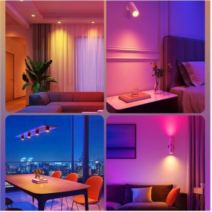 SET 2x LED RGBWW Bombilla regulable E14/5W/230V 2700-6500K Wi-Fi - Govee