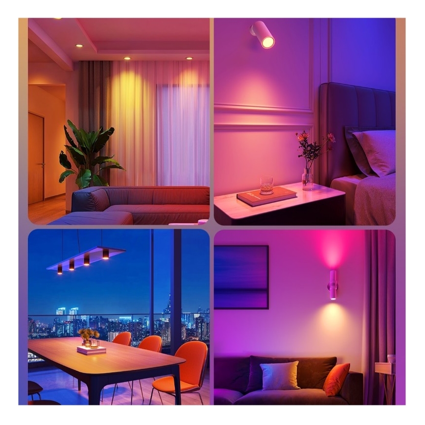 SET 2x LED RGBWW Bombilla regulable E14/5W/230V 2700-6500K Wi-Fi - Govee