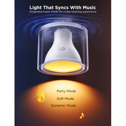 SET 2x LED RGBWW Bombilla regulable GU10/4,8W/230V 2700-6500K Wi-Fi - Govee