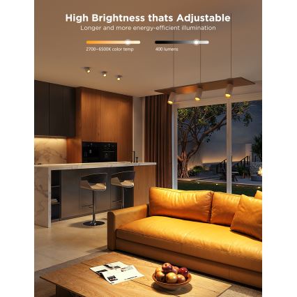 SET 2x LED RGBWW Bombilla regulable GU10/4,8W/230V 2700-6500K Wi-Fi - Govee