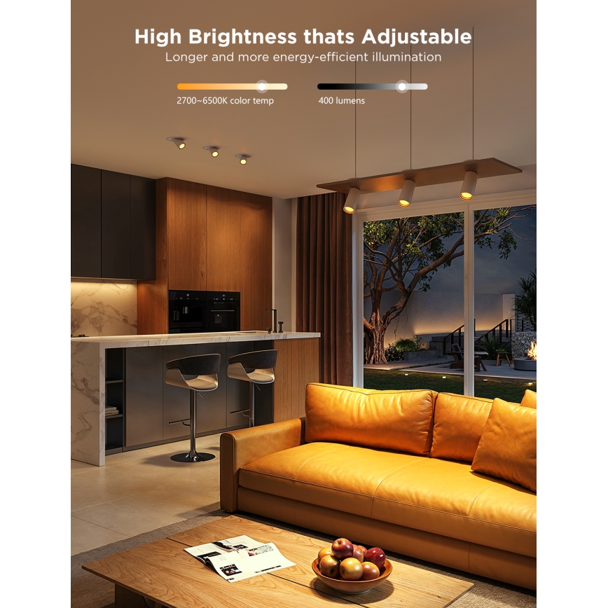 SET 2x LED RGBWW Bombilla regulable GU10/4,8W/230V 2700-6500K Wi-Fi - Govee
