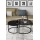 SET 2x Mesa de centro BORA diá. 57/75 cm negro
