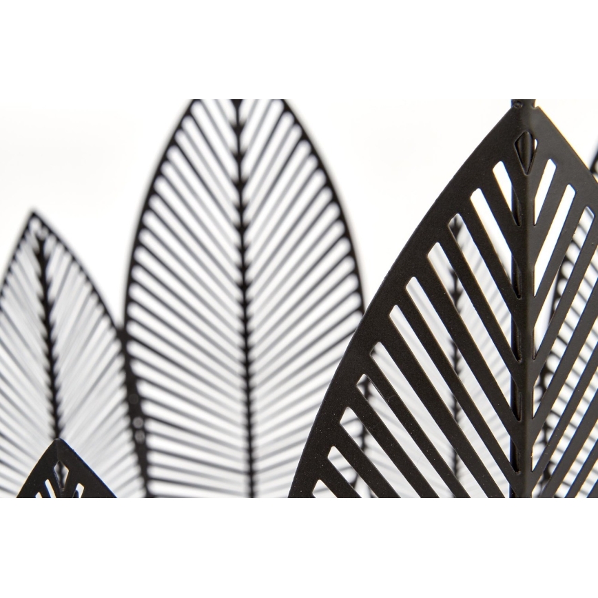 SET 2x Mesa de centro FOLLA diá. 33/40 cm negro
