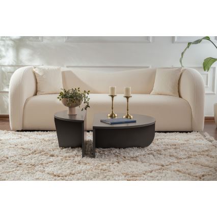 SET 2x Mesa de centro ORION antracita