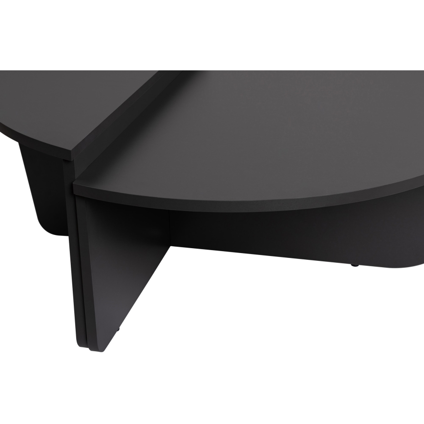 SET 2x Mesa de centro ORION antracita