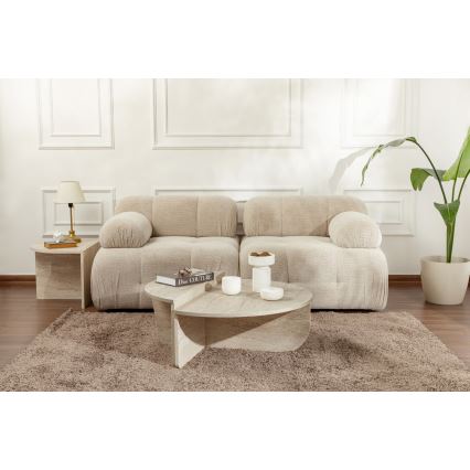 SET 2x Mesa de centro ORION beige