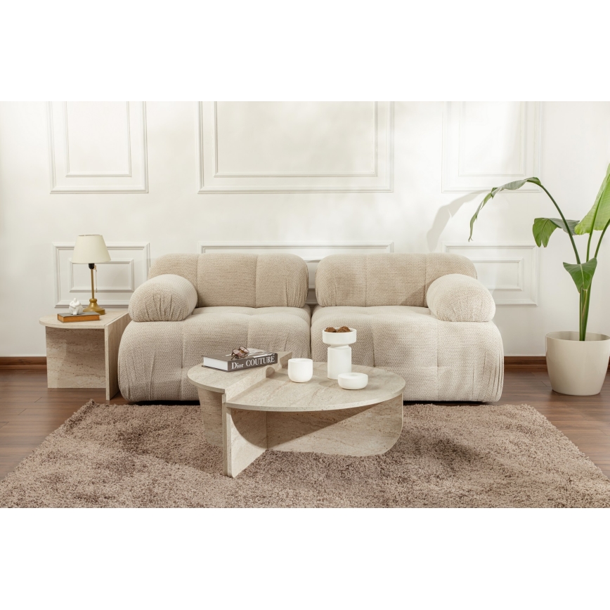 SET 2x Mesa de centro ORION beige