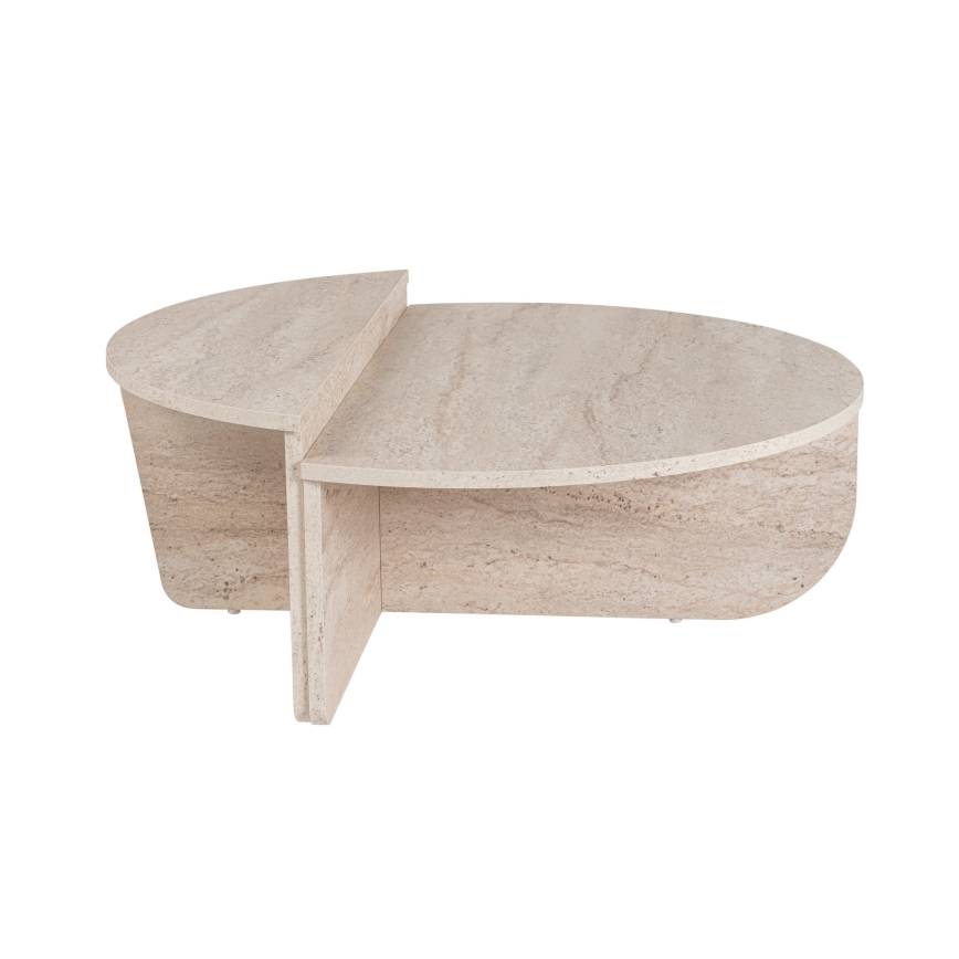 SET 2x Mesa de centro ORION beige