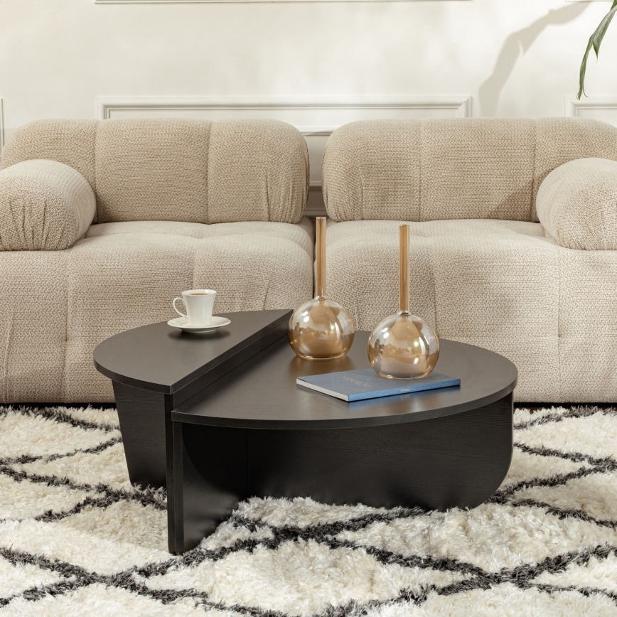 SET 2x Mesa de centro ORION negro