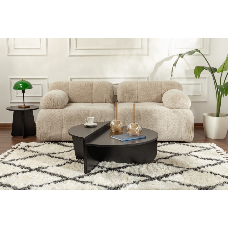 SET 2x Mesa de centro ORION negro
