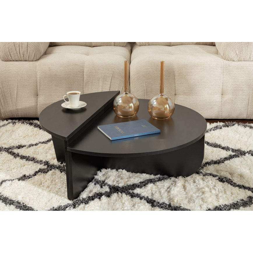 SET 2x Mesa de centro ORION negro