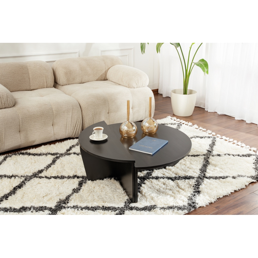 SET 2x Mesa de centro ORION negro