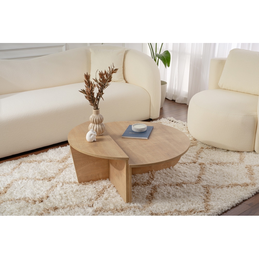 SET 2x Mesa de centro ORION roble