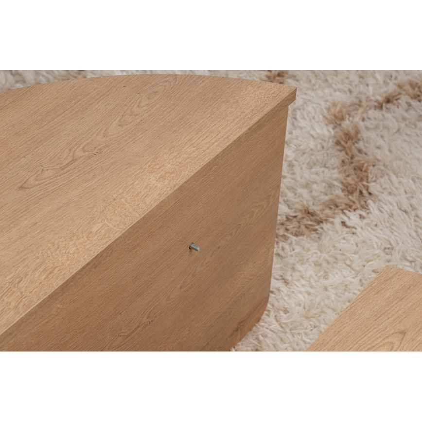SET 2x Mesa de centro ORION roble