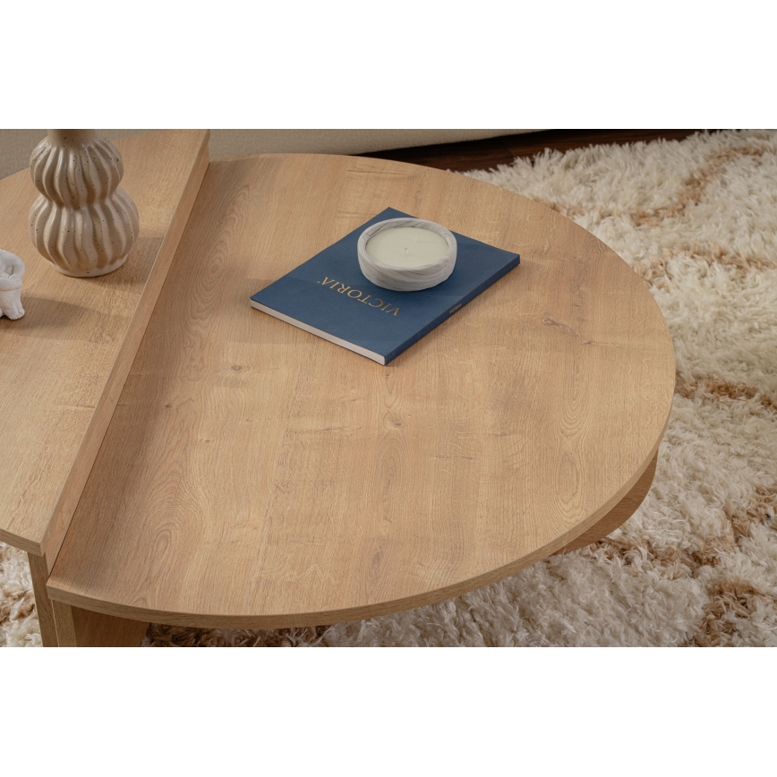 SET 2x Mesa de centro ORION roble