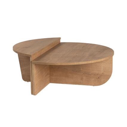SET 2x Mesa de centro ORION roble