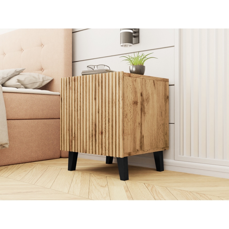 SET 2x Mesilla de noche VAMOS 52x45 cm roble wotan