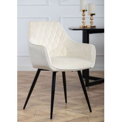 SET DE 2 sillas de comedor SAMETTI crema