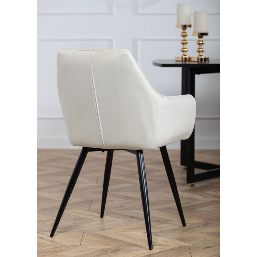 SET DE 2 sillas de comedor SAMETTI crema