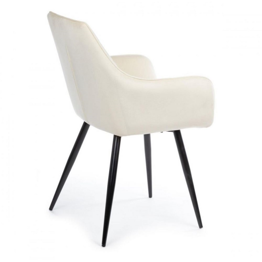 SET DE 2 sillas de comedor SAMETTI crema