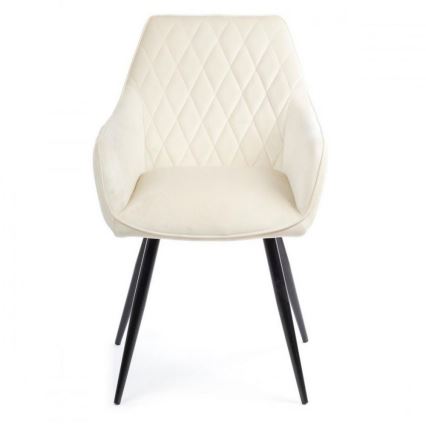 SET DE 2 sillas de comedor SAMETTI crema