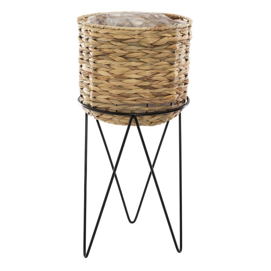 SET 2x Soporte para flores 54x25 cm negro/beige