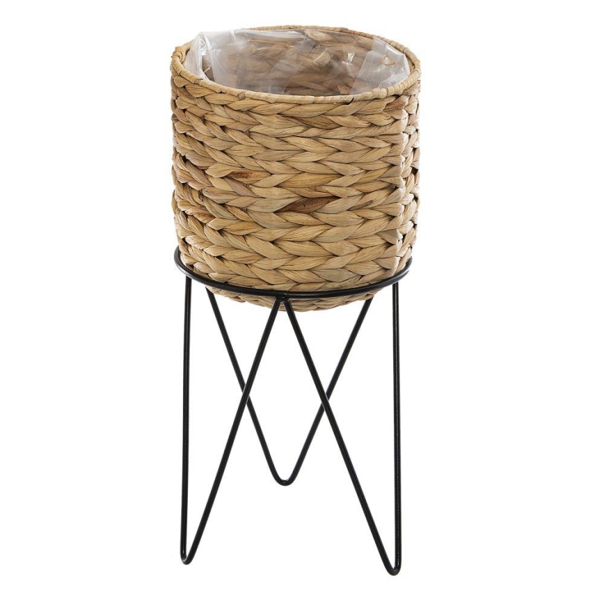 SET 2x Soporte para flores 54x25 cm negro/beige