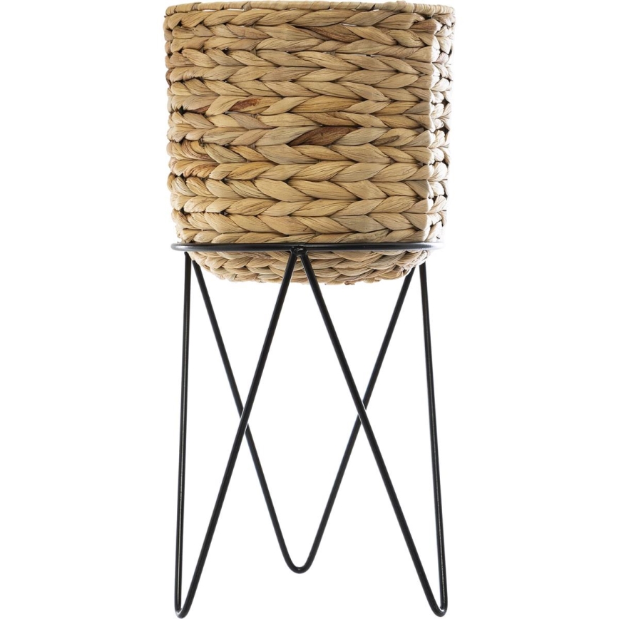 SET 2x Soporte para flores 54x25 cm negro/beige