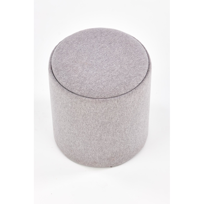 SET 2x Taburete AVIKO diá. 38/45 cm gris/beige