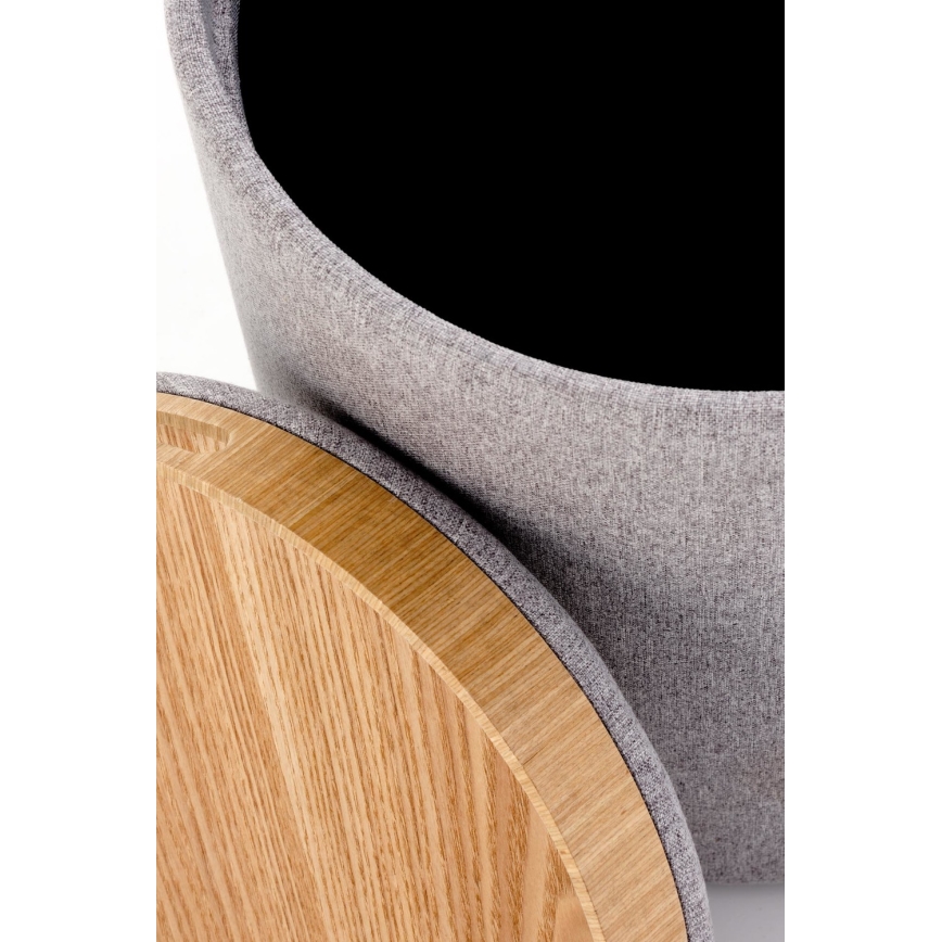 SET 2x Taburete AVIKO diá. 38/45 cm gris/beige