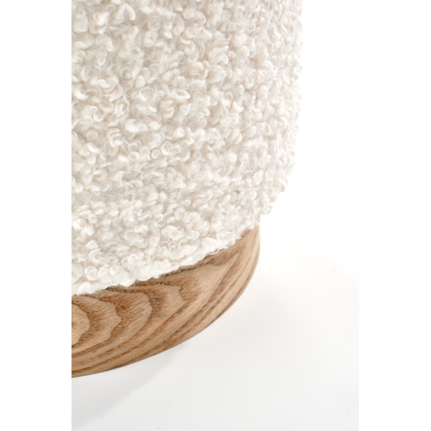 SET 2x Taburete CANCUN diá. 31/38 cm blanco/marrón