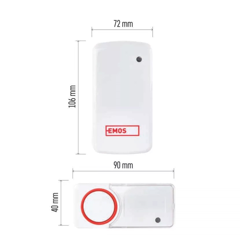 SET 2x Timbre inalámbrico 230V IP44