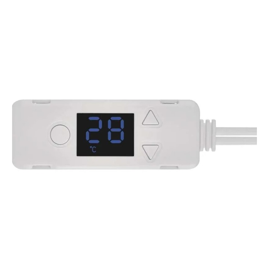 SET 2x Ventilador de radiador 5/230V blanco