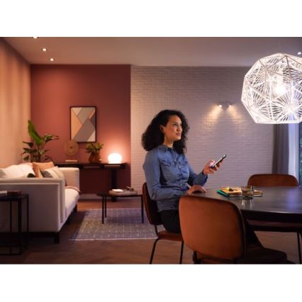 SET 2xLED Bombilla regulable Philips Hue WHITE AMBIANCE E27/6W/230V 2200-6500K