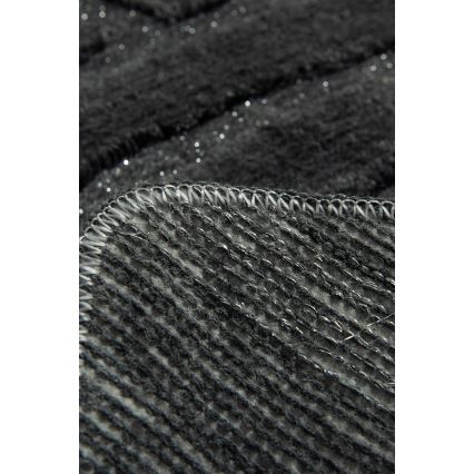SET 3x Alfombra de baño ALYA 60/60/100 cm antracita