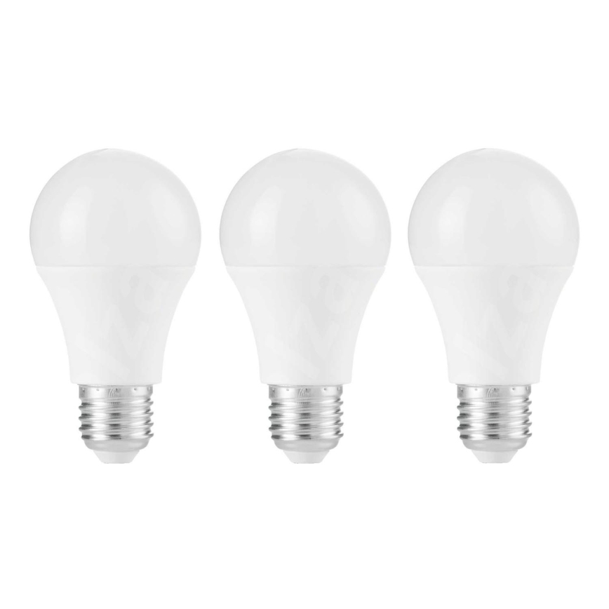 SET 3x Bombilla LED A67 E27/13W/230V 4000K - Attralux