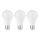 SET 3x Bombilla LED A67 E27/13W/230V 4000K - Attralux