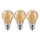 SET 3x Bombilla LED CLASIC AMBER A60 E27/9W/230V 2200K - Brilagi