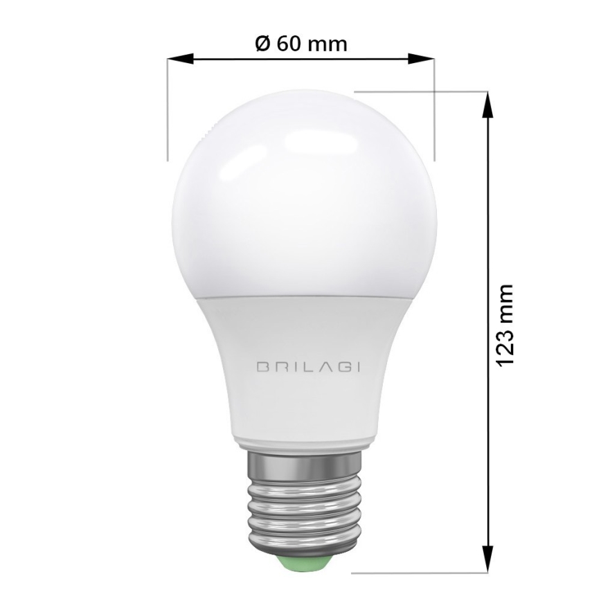 SET 3x Bombilla LED ECOLINE A60 E27/15W/230V 4000K - Brilagi